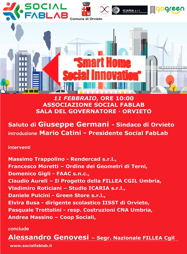 locandina conferenza "Smart Home Social Innovation